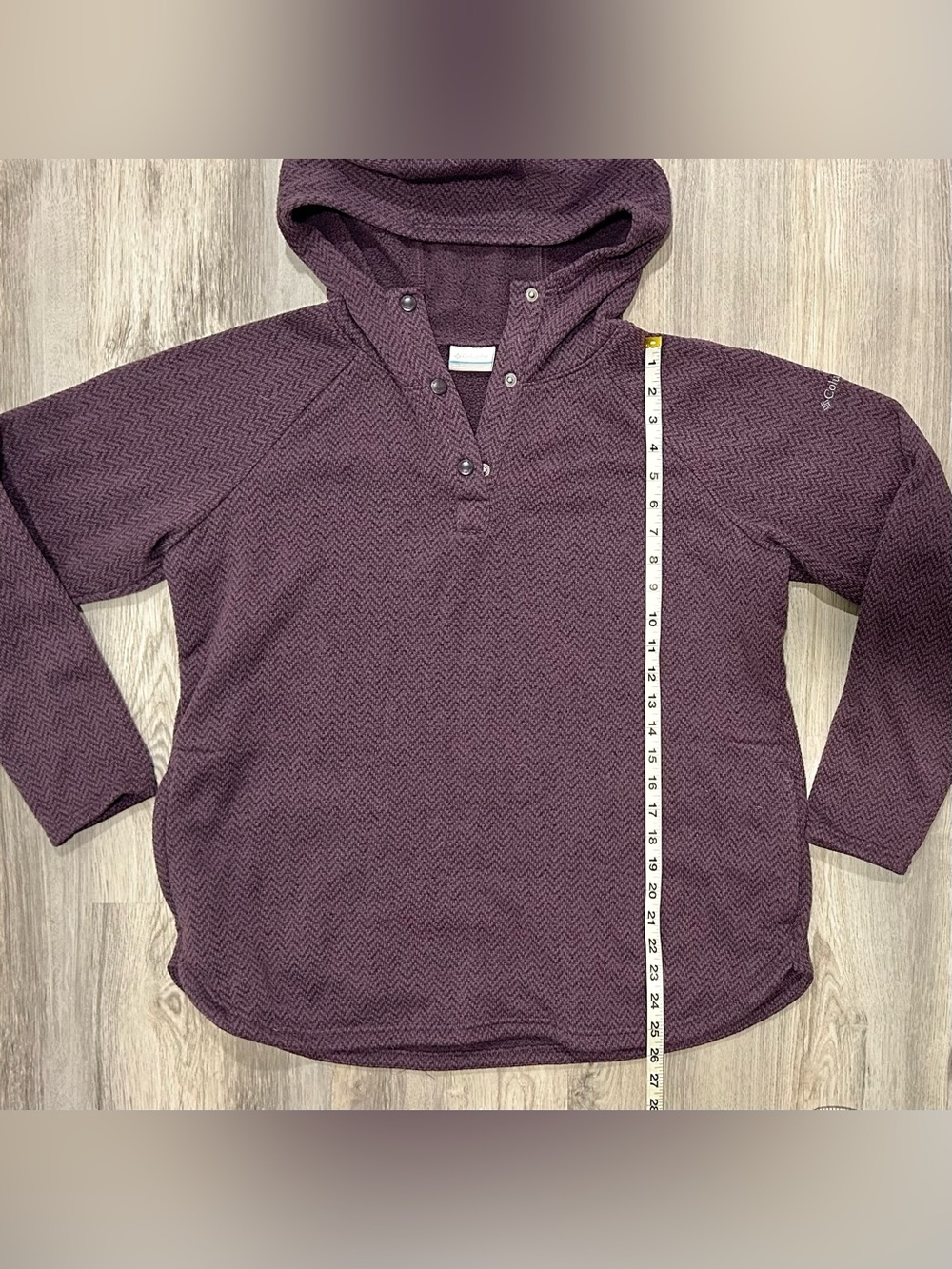Columbia Sportswear Fleece Hoodie Sweater Sweatshirt 1/4 Snap Pullover Size XL - Picture 2 of 7